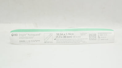 BD 381444 BD Insyte Autoguard Shielded IV Cath. 18Ga x 1.16inch